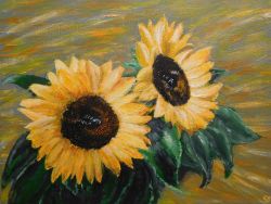Painting: Two Sunflowers